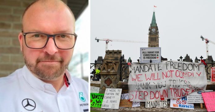 ottawa teacher Matt muirhead protest