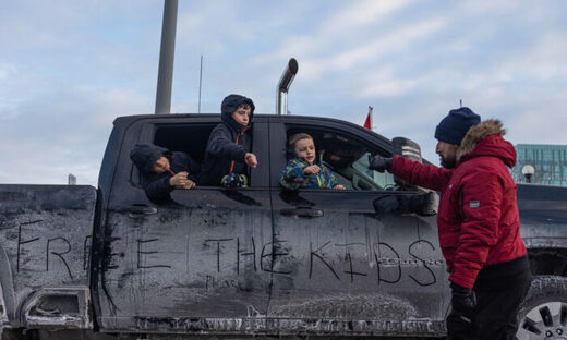 freedom convoy truckers canada kids