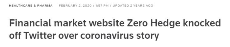 Click to enlarge zerohedge healine covid lab leak