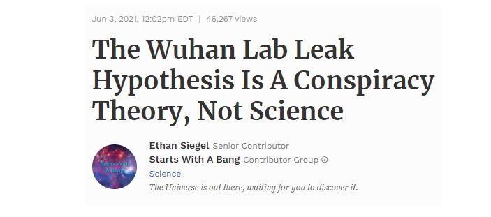 wuhan lab leak covid headline