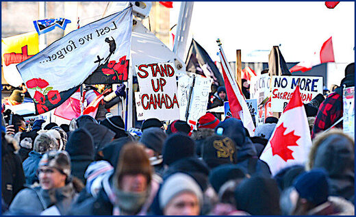 Click to enlarge Protesters