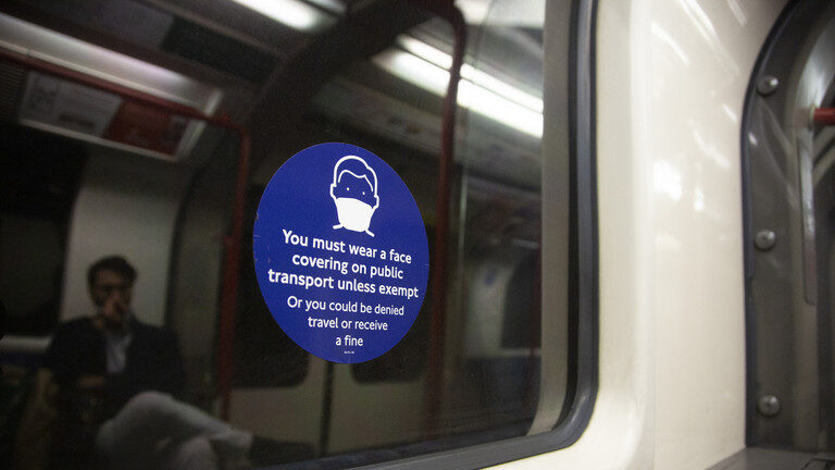 Click to enlarge London Underground covid