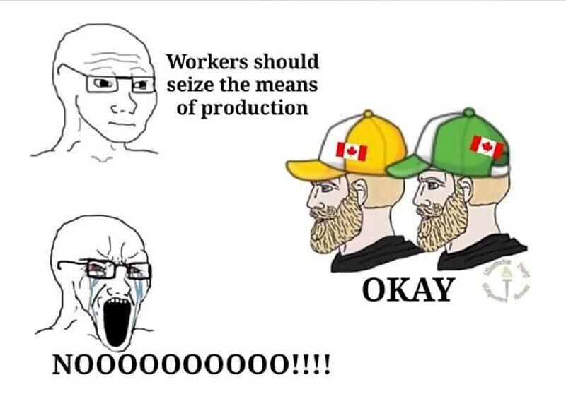 Click to enlarge leftist truckers cartoon socialism communism