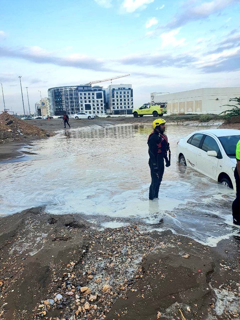 Floods in Muscat, Oman, February 2022
