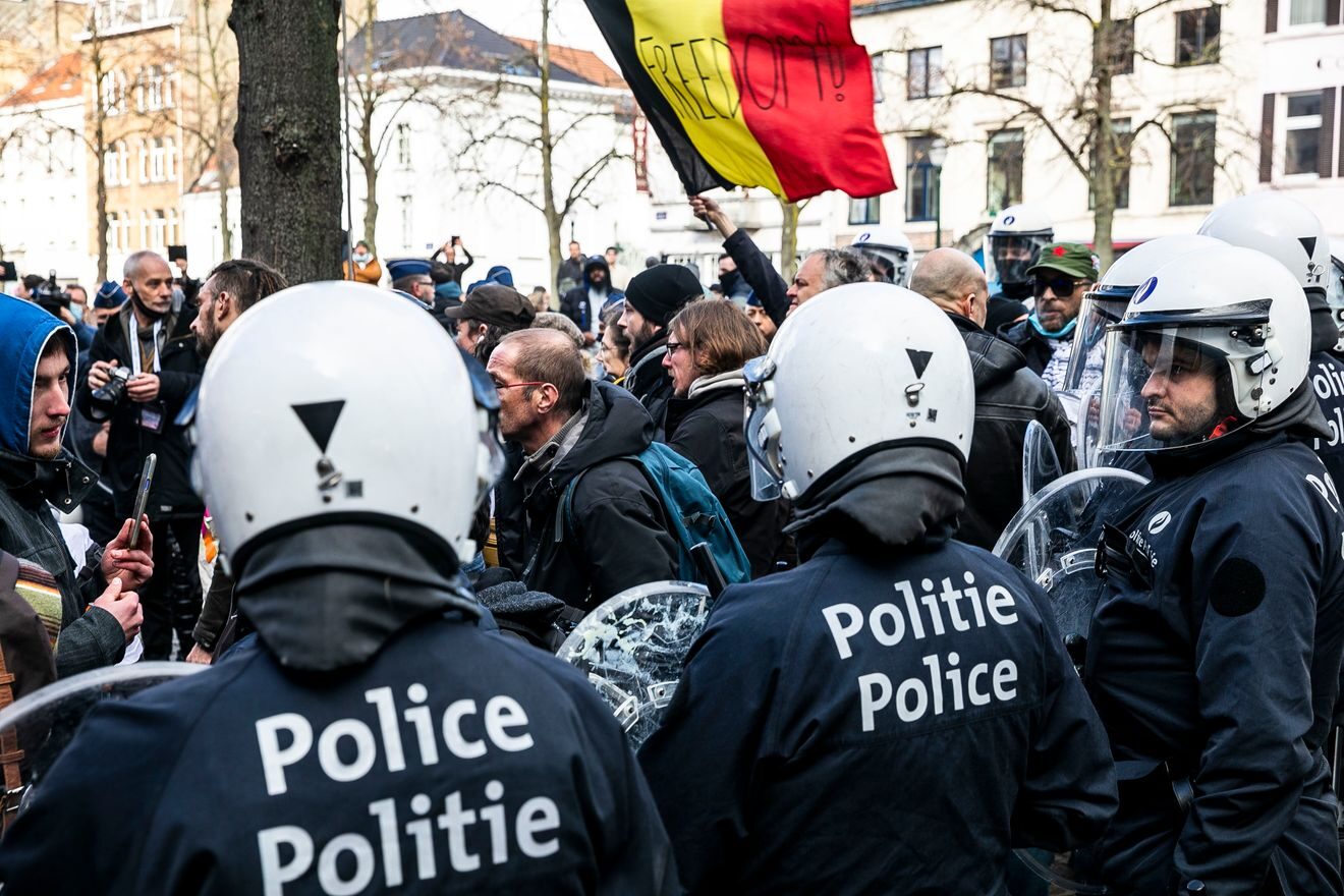 Click to enlarge Freedom convoy Brussels