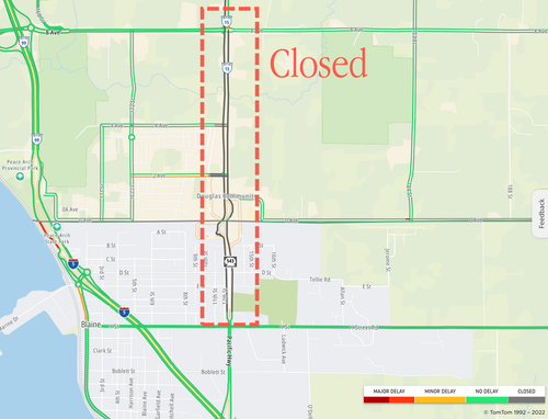 hwy closed canada protest