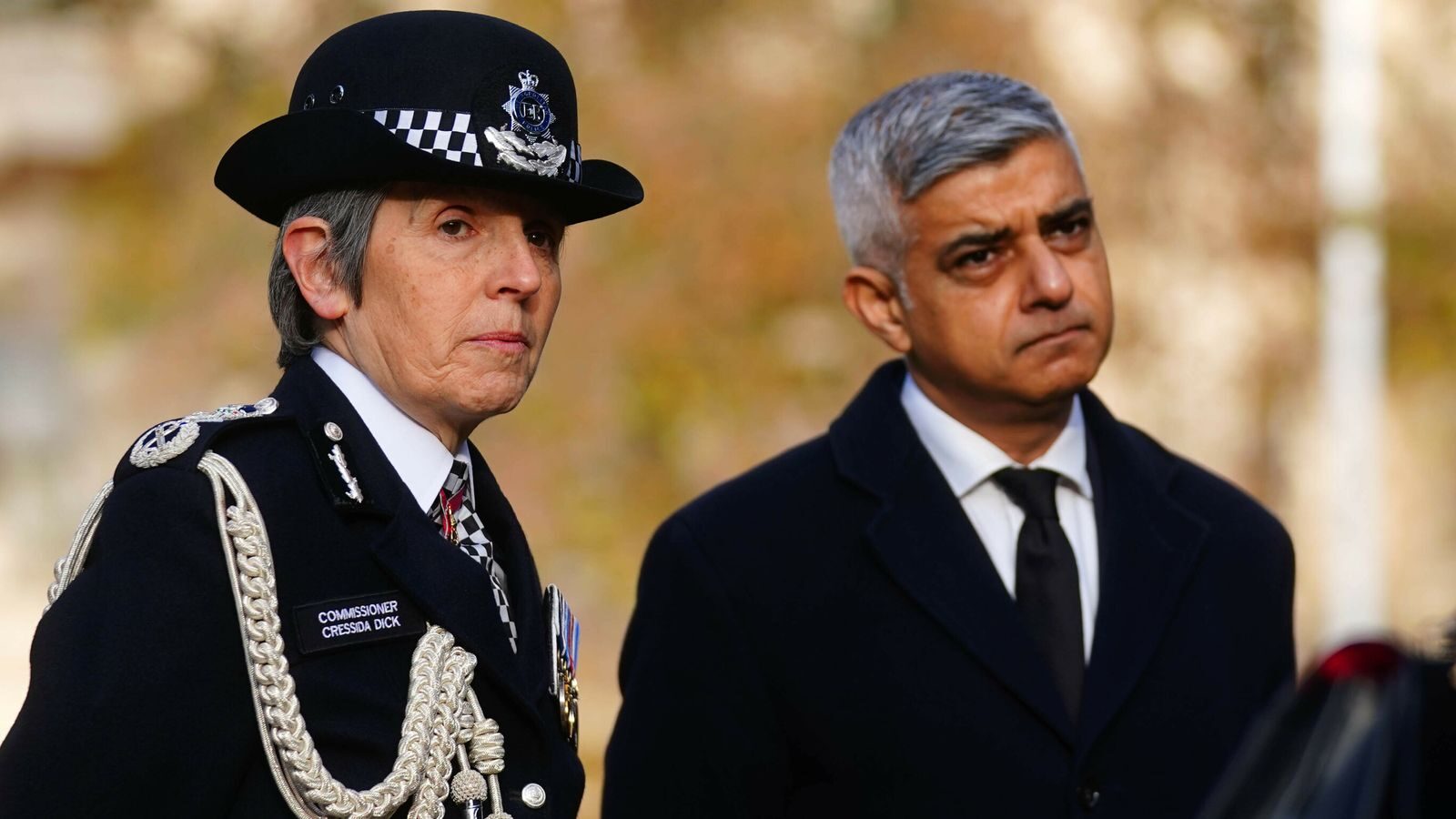 Click to enlarge Dame Cressida Dick and London Mayor Sadiq Khan