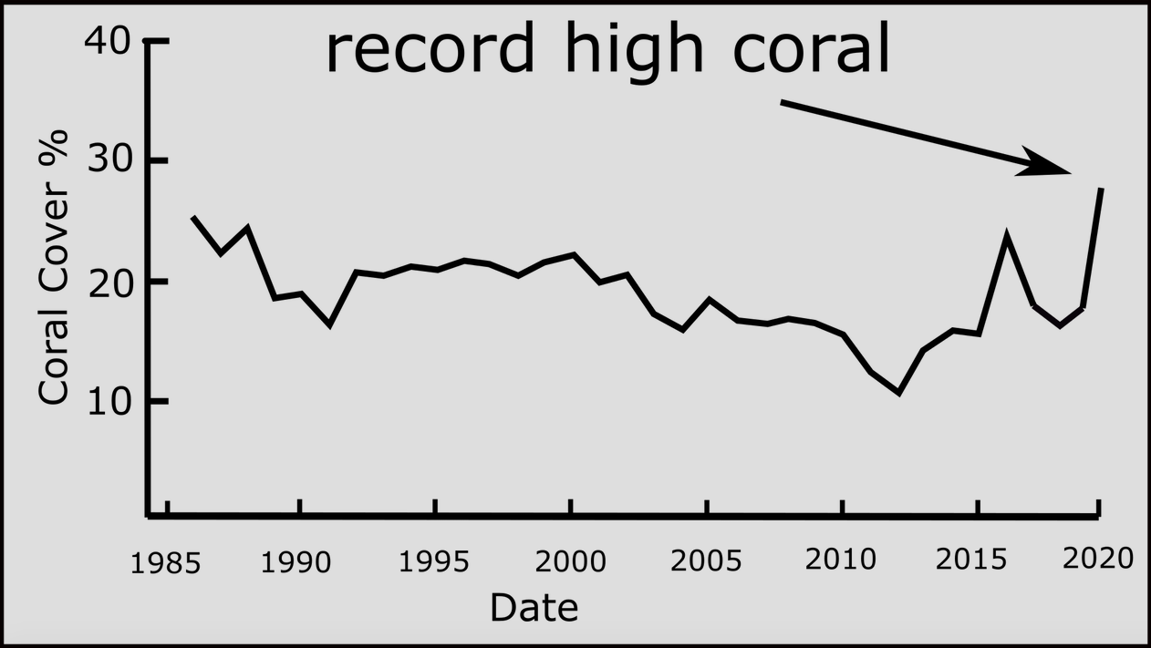 Click to enlarge The GBR coral growth chart