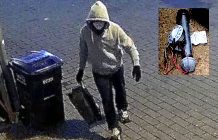 Pipe bomb/suspect