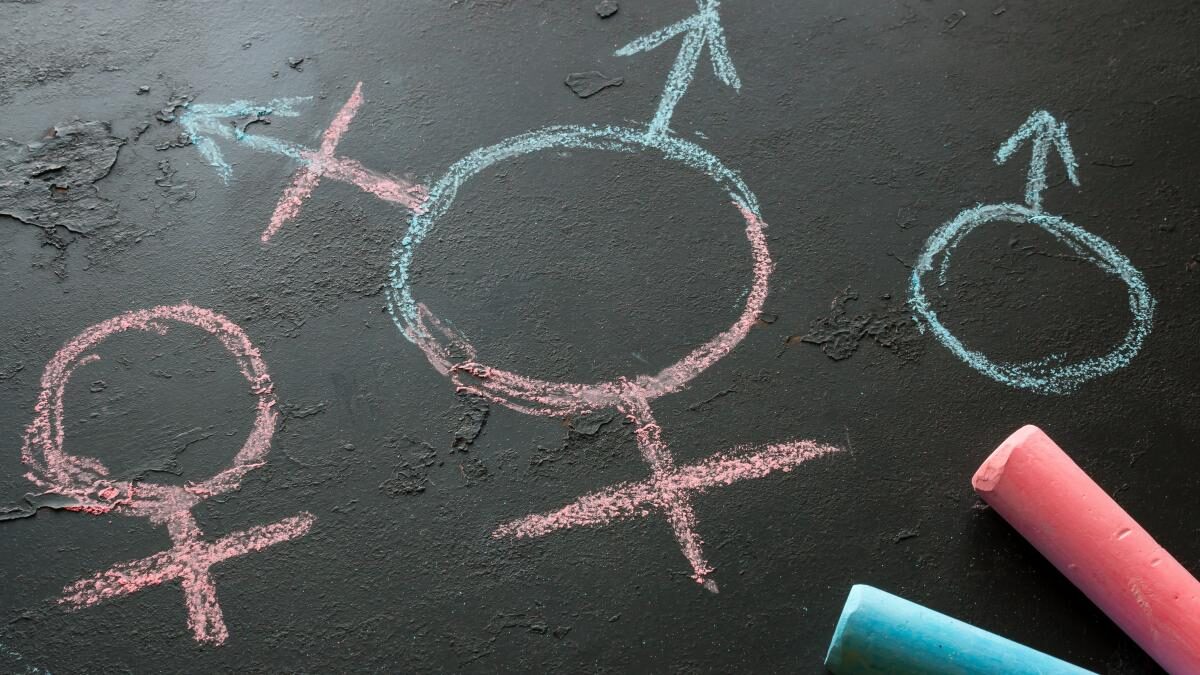 man and woman sign