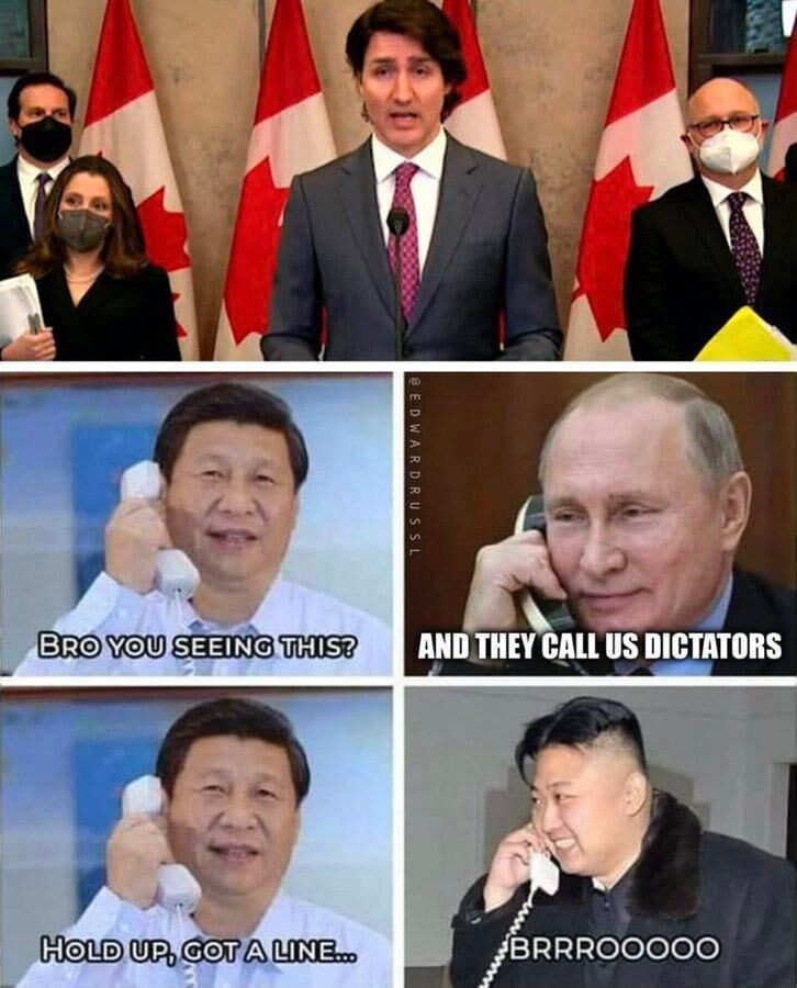trudeau dictator meme