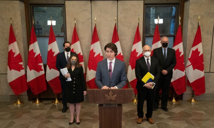 trudeau chrystia freeland presser convoy