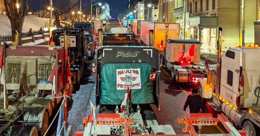 trucker convoy protest