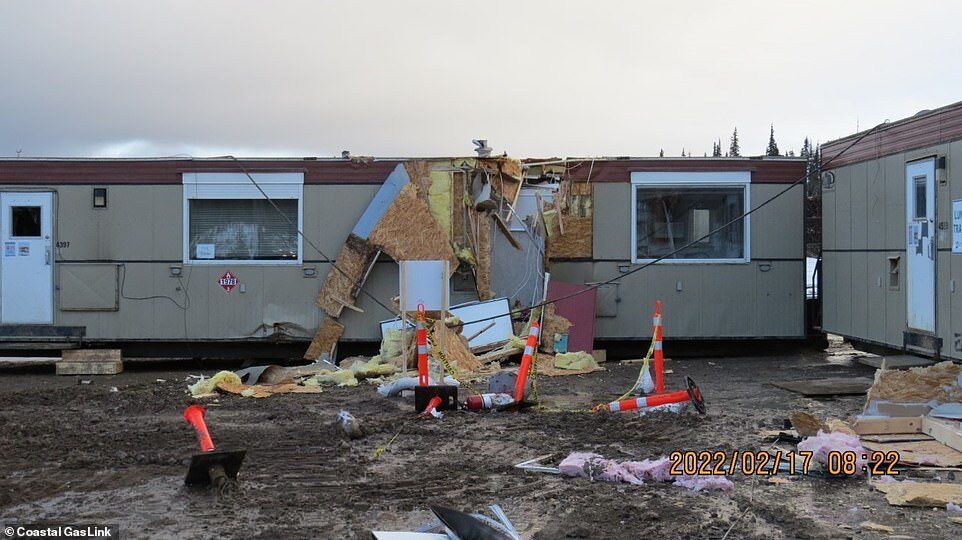 Click to enlarge offices damaged eco terrorists canada