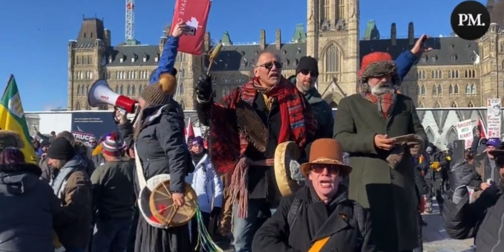 Indigenous activists protesters Freedom convoy ottawa