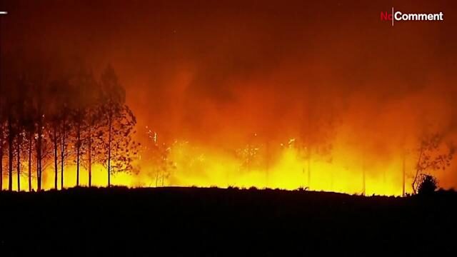 Fires rage