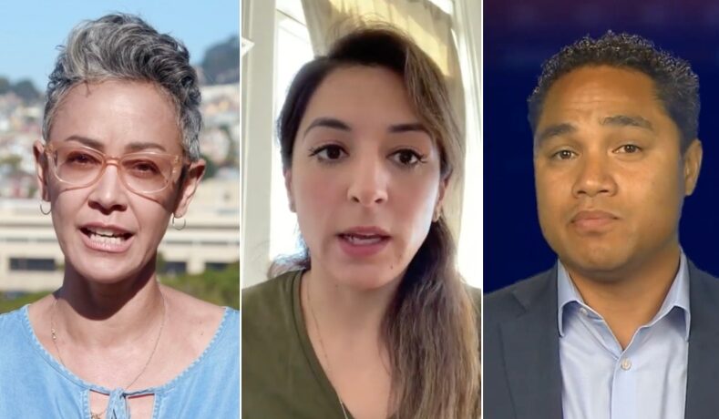 Click to enlarge Alison Collins, Gabriela López, and Faauuga Moliga recall sanfrancisco school board