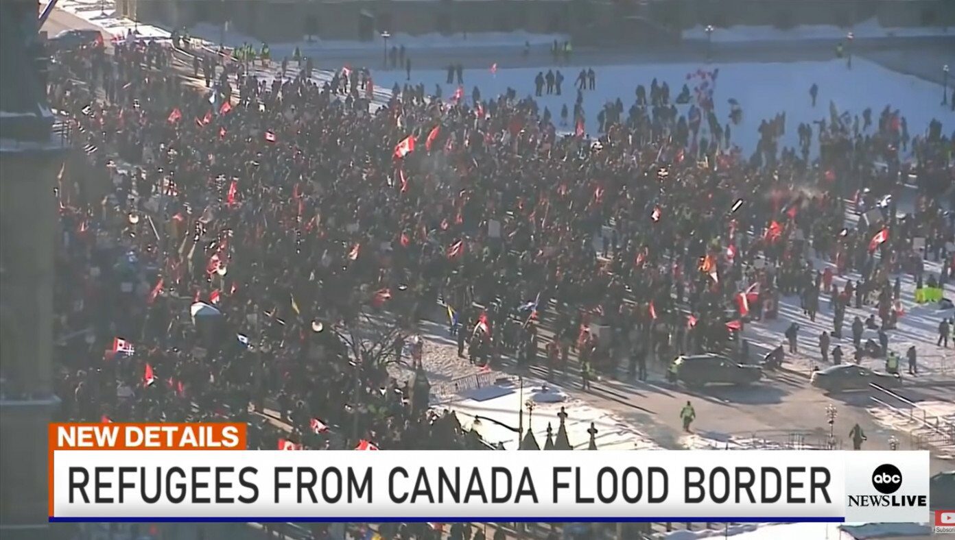 Click to enlarge canadian crowd canada