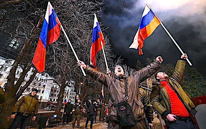 Russian flags