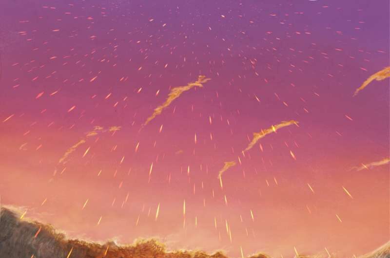 meteor catastrophe fireball dinosaurs
