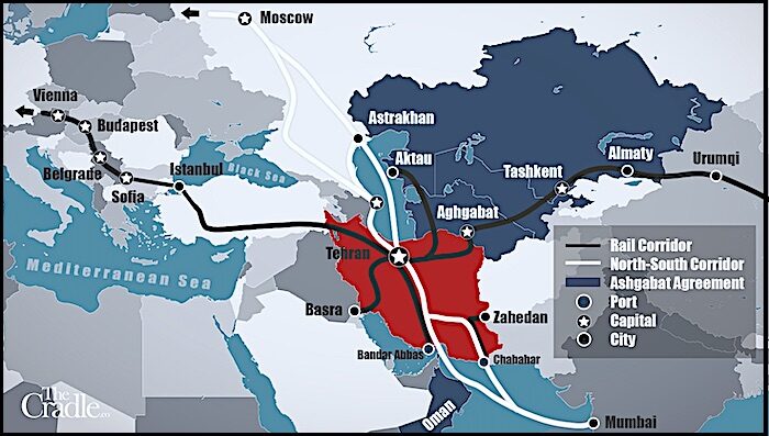 Click to enlarge Map International corridor