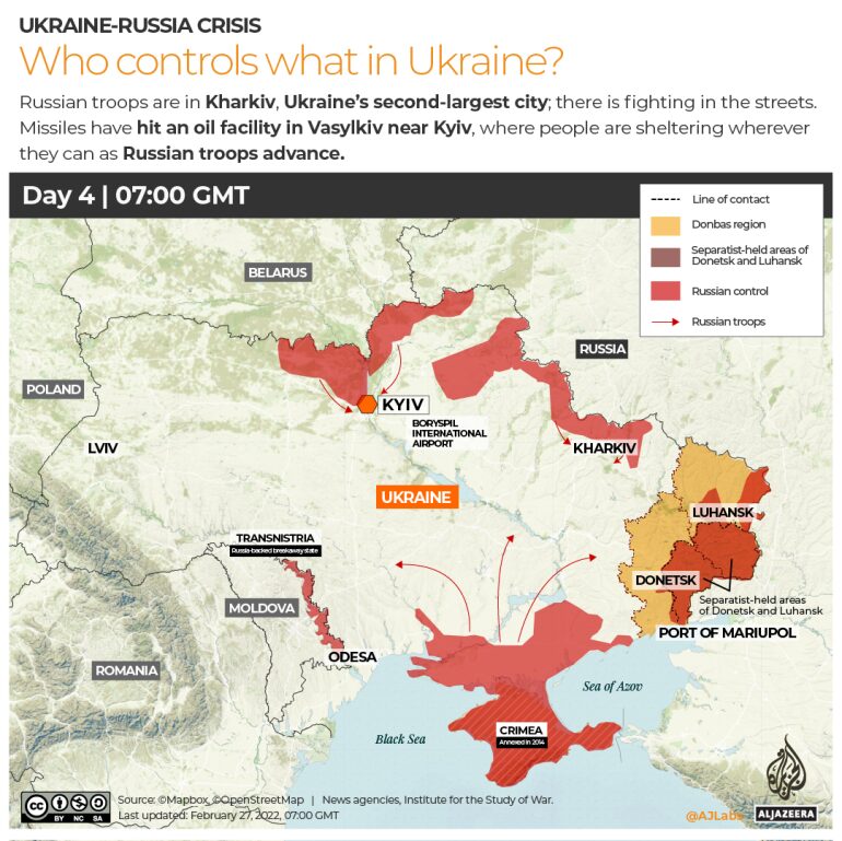 Click to enlarge ukraine russia map