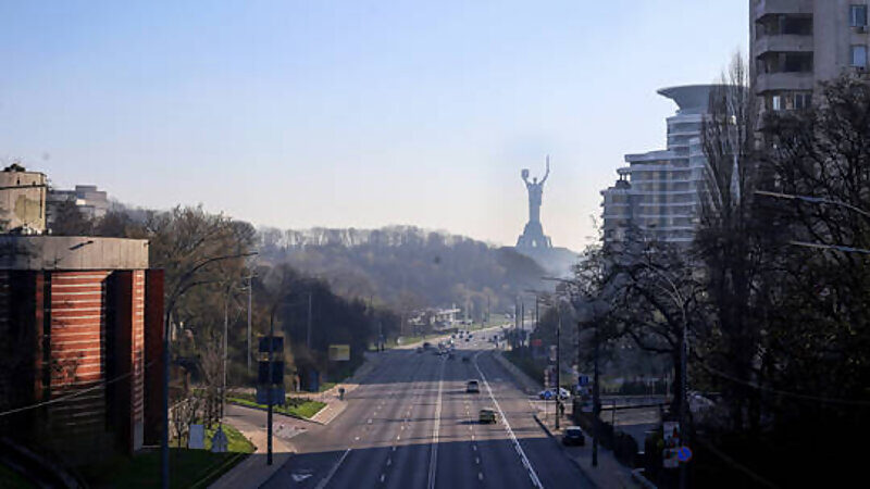 Click to enlarge A road in Kiev.