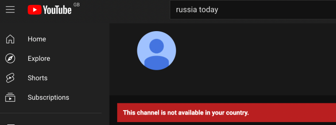 Click to enlarge youtube block russian media