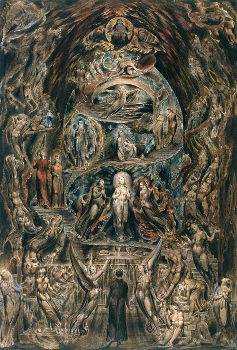 Click to enlarge Blake, A Vision of the Last Judgment