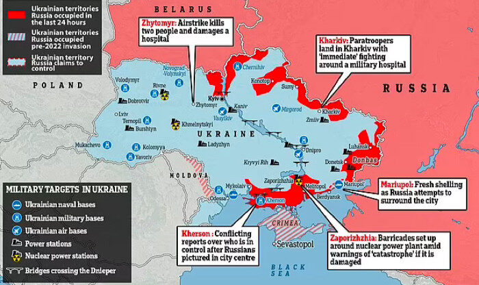 Click to enlarge Map Ukraine