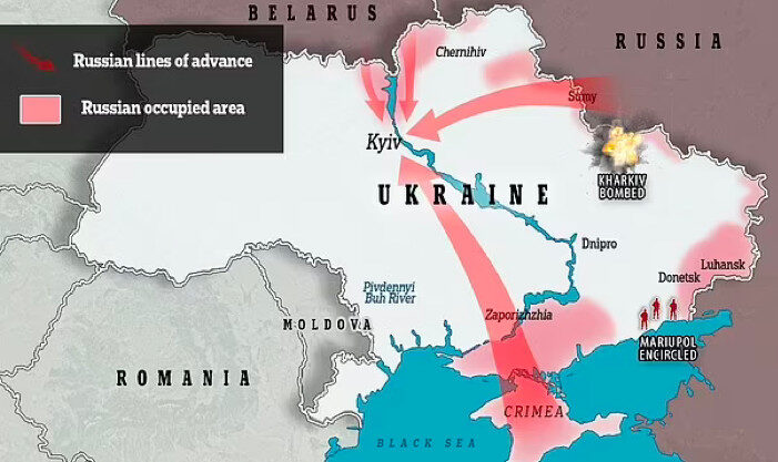 Click to enlarge Map Ukraine