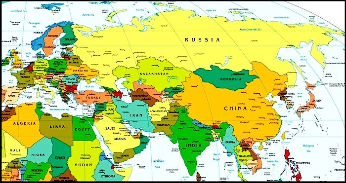 Map Eurasia
