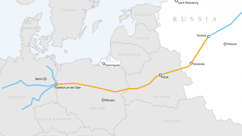 Click to enlarge Yamal-Europe gas pipeline