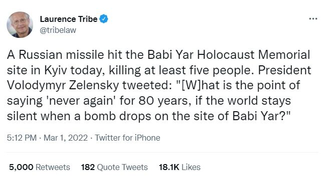 laurence tribe tweet