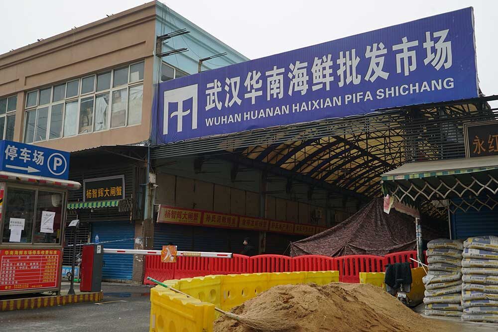 Click to enlarge Huanan Seafood Wholesale Market.