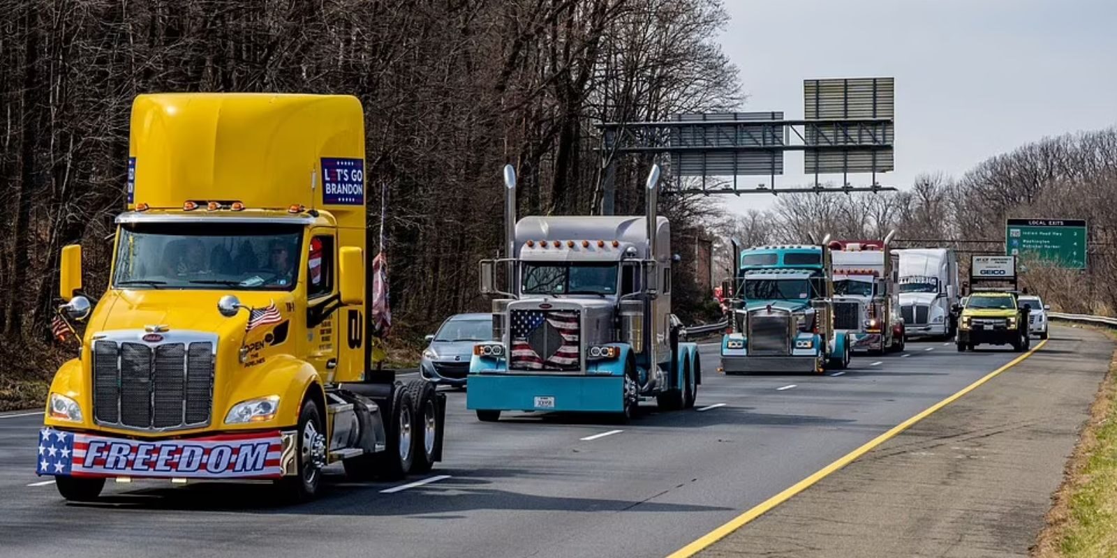 truck convoy freedom washington