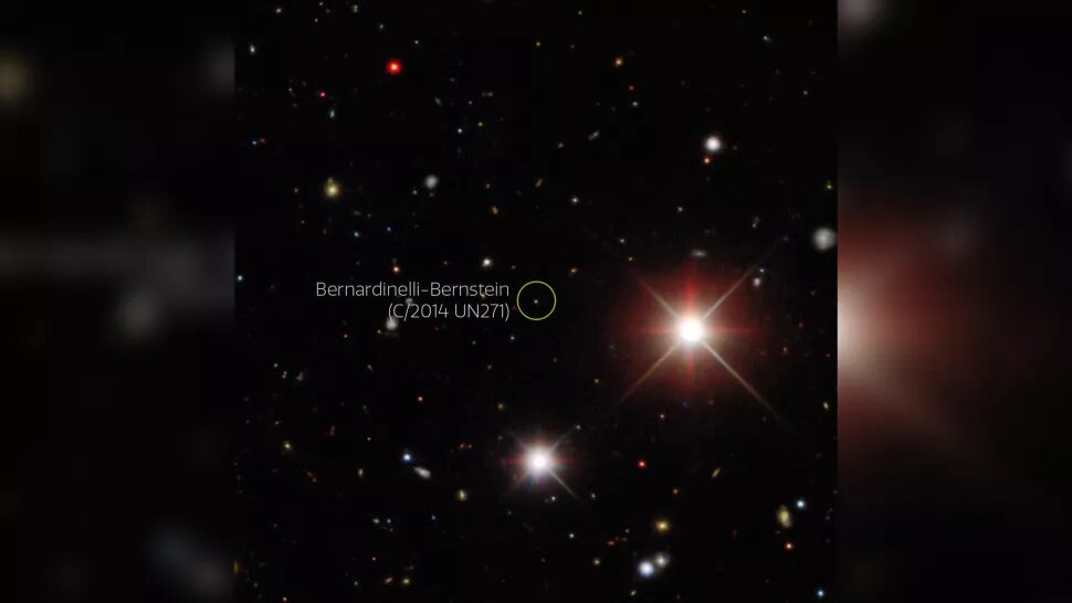 Click to enlarge Bernardinelli-Bernstein comet