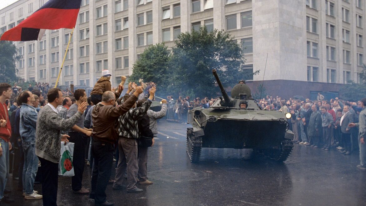 Troops in Moscow. August 1991