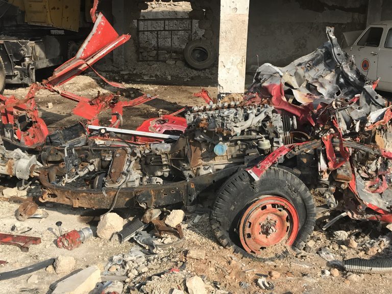 Click to enlarge REAL Syria Civil Defence vehicles