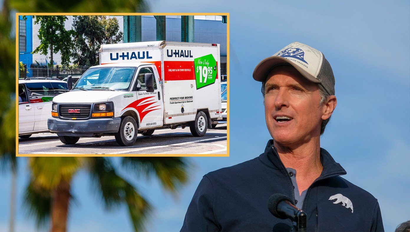gavin newsom u haul california exodus