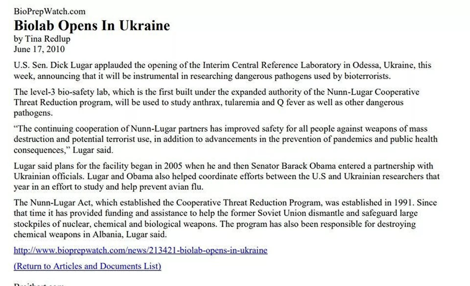 ukraine biolabs
