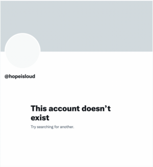 twitter account not exist