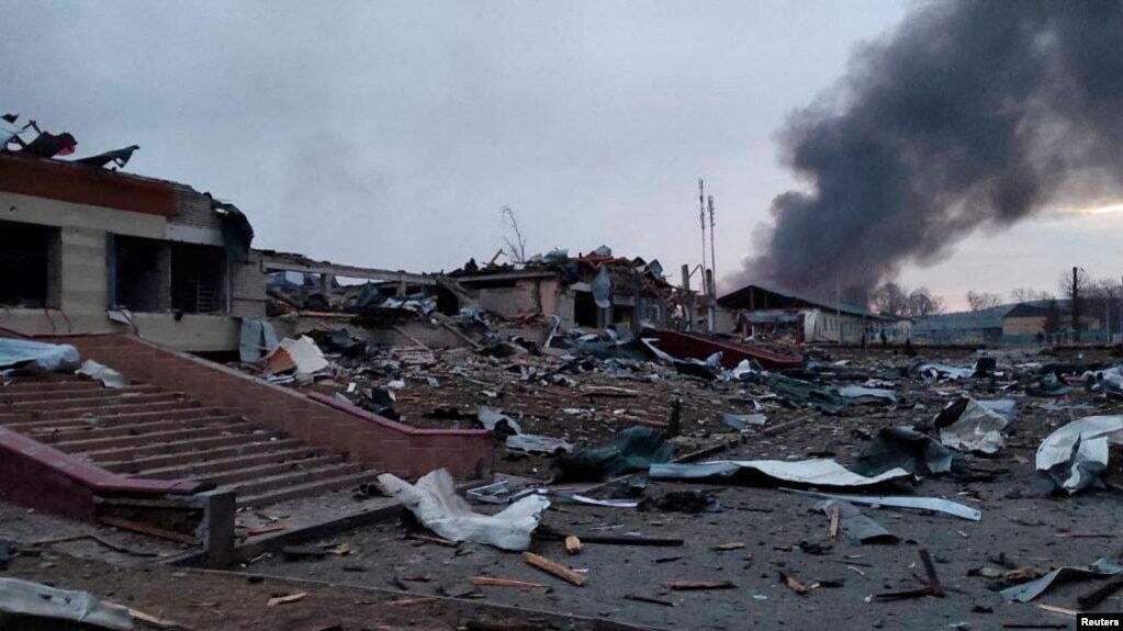 Yavoriv ukraine damage