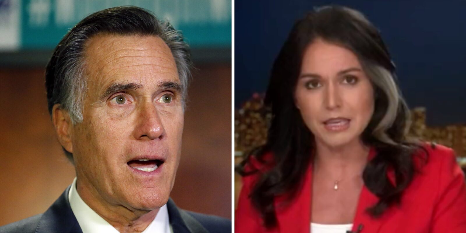 Click to enlarge mitt romney tulsi gabbard
