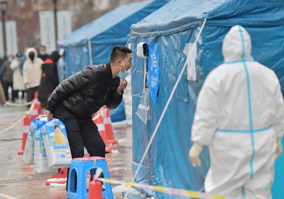 Click to enlarge a citywide mass testing for COVID-19 in Changchun, Jilin