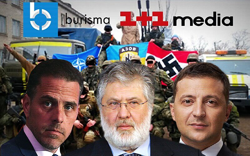 Click to enlarge Hunter Biden, Ihor Kolomoysky, and Vladimir Zelensky