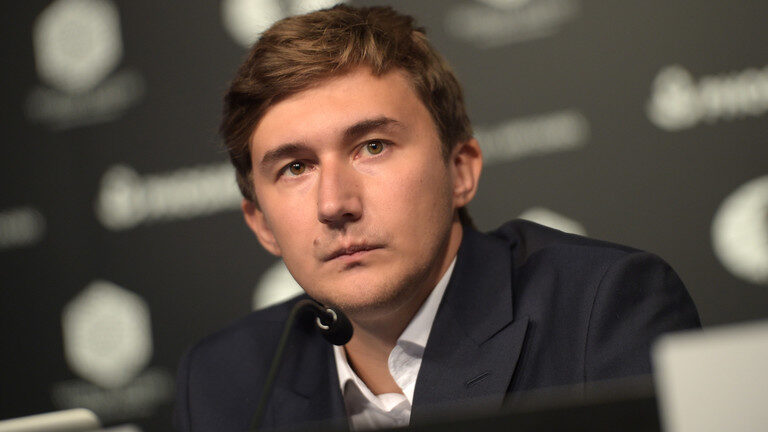 Click to enlarge Russian chess star Sergey Karjakin