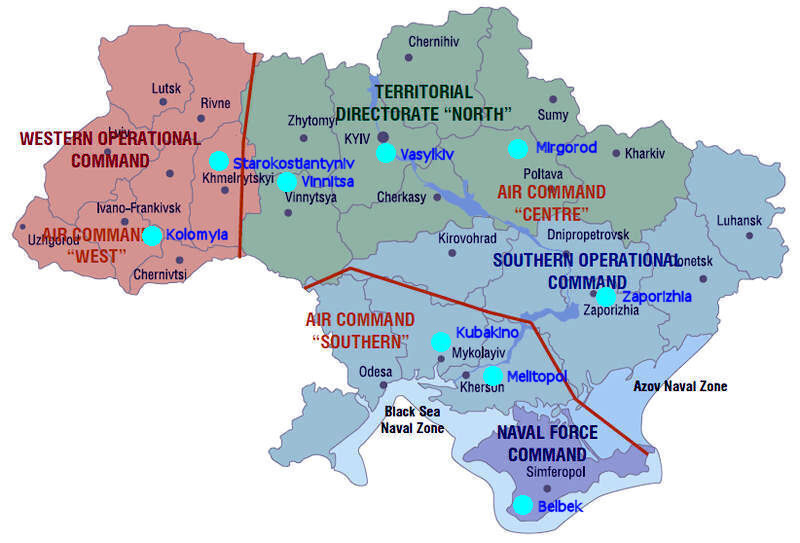 Click to enlarge Map of Ukrainian airbases with NATO capabilities