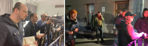 Click to enlarge reporters fake meeting