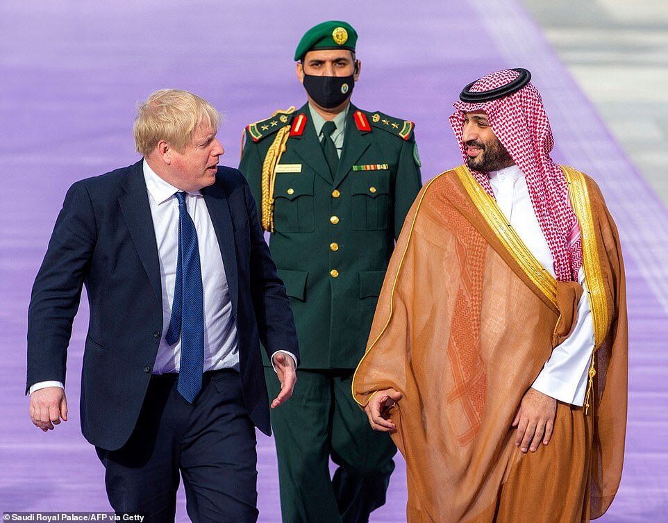 boris johnson saudi arabia bin salman